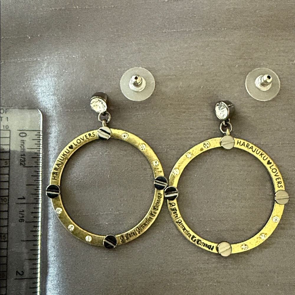 Harajuku Lovers Hoop Earrings